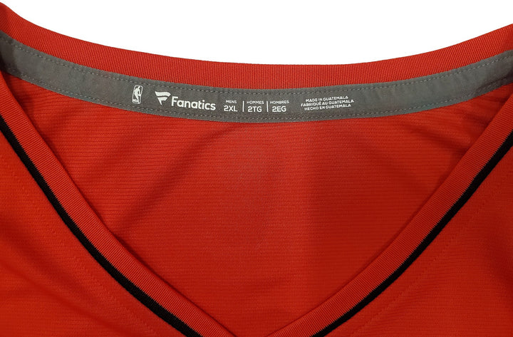 Trail Blazers Damian Lillard Signed Red Fanatics Jersey Size XXL Beckett