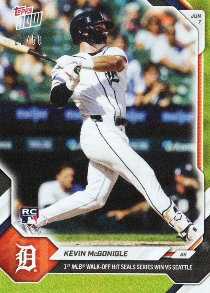 2026 Topps Now Kevin McGonigle #302 Gold Foil /50 Rookie RC Baseball Card