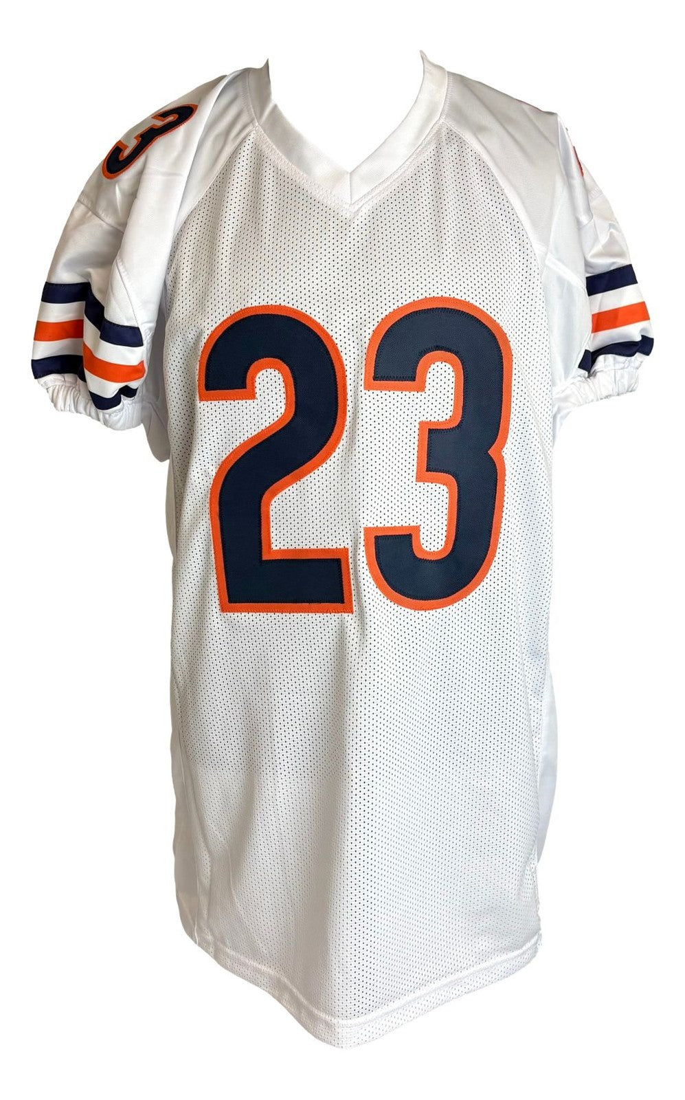 Devin Hester Chicago Signed White Pro-Cut Football Jersey JSA QR Hologram