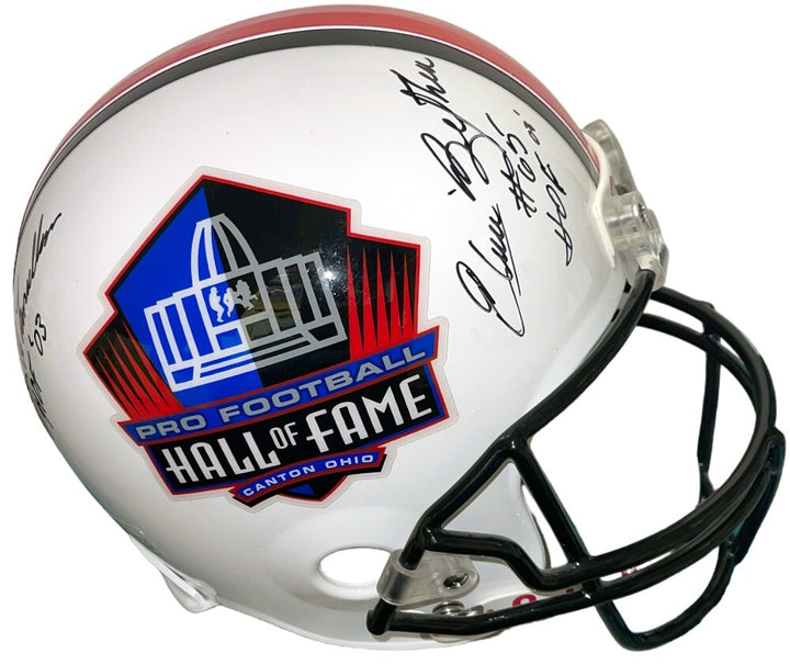 2003 HOF Logo FS Rep Helmet 5 sigs Marcus Allen, James Lofton, Bethea, Stram-PSA