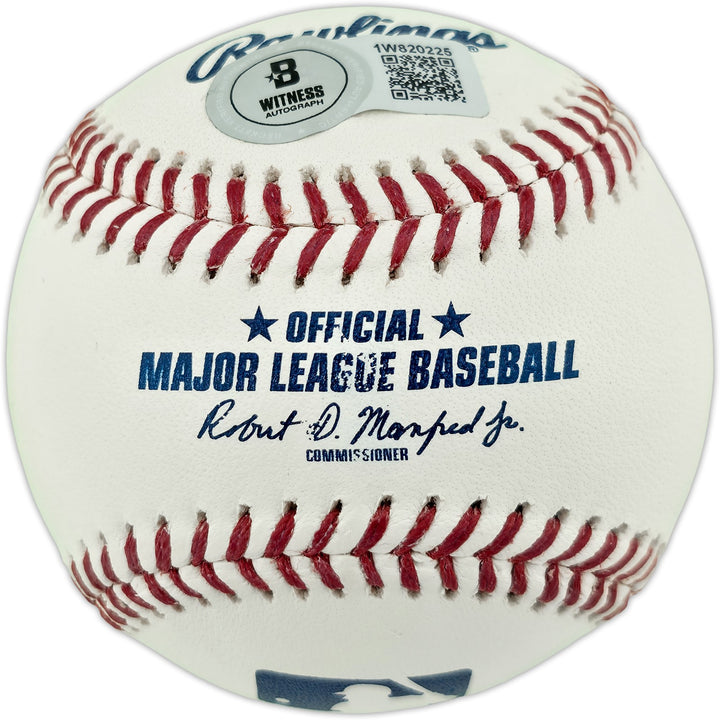 Elly De La Cruz Signed MLB Baseball Reds (Smudged) Beckett Witness #1W820225