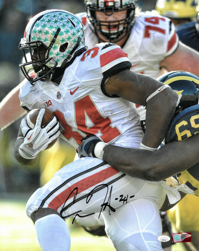 Carlos Hyde signed Ohio State Buckeyes NCAA 16x20 Photo #34 - JSA Authenticated