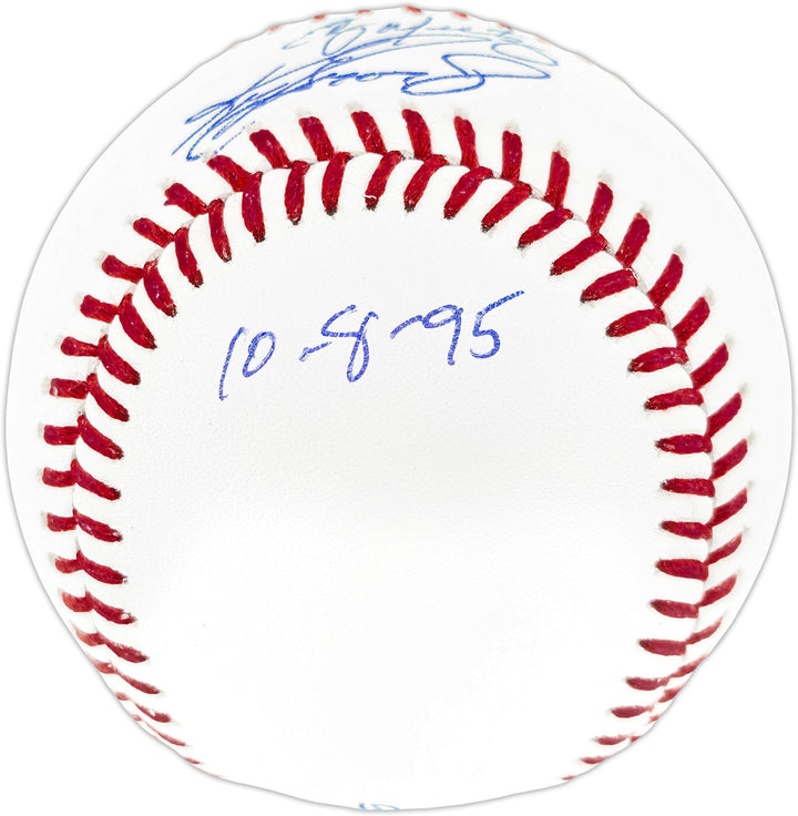Ken Griffey Jr. & Edgar Martinez Signed MLB Baseball Mariners LE #/95