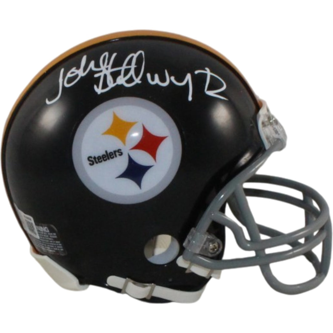 John Stallworth Signed Pittsburgh Steelers VSR4 TB Mini Helmet Beckett 57161
