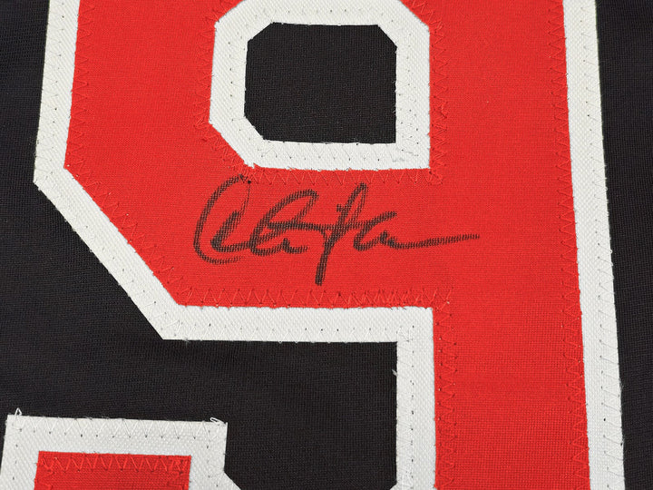 Charlie Sheen Auto Navy Jersey Major League Ricky Wild Thing Vaughn Beckett Wit