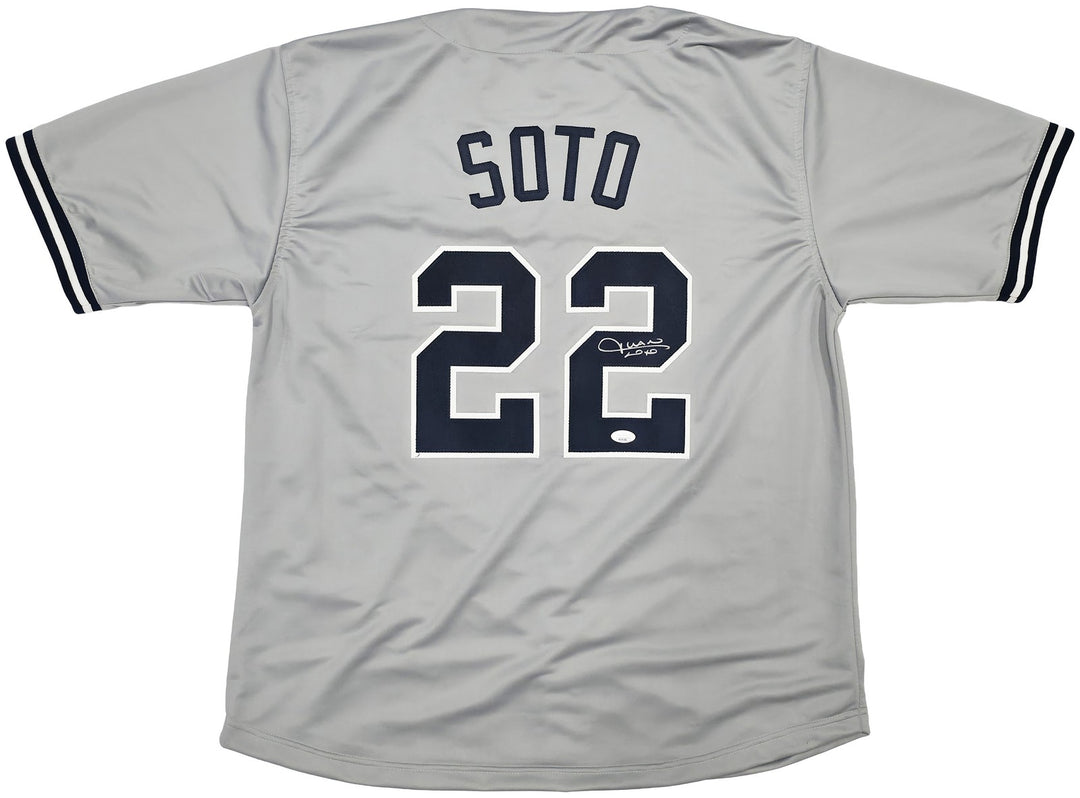 New York Yankees Juan Soto Autographed Signed Gray Jersey JSA