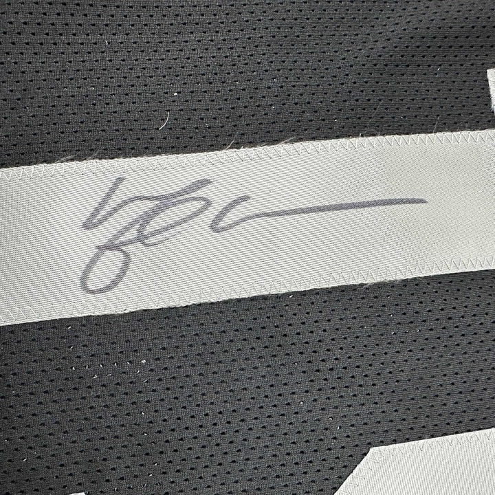 Framed Signed Michael Crabtree 35x39 Oakland Black Jersey JSA COA