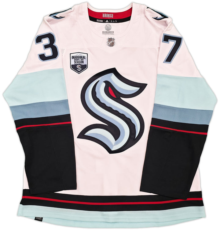 Seattle Kraken Yanni Gourde Auto White Adidas Authentic Jersey Size 54 Fanatics