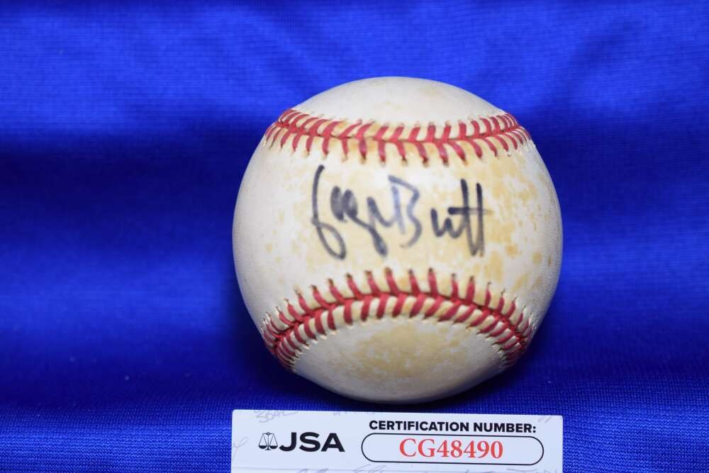 George Brett JSA Coa Autograph American League OAL Signed Baseball Royals