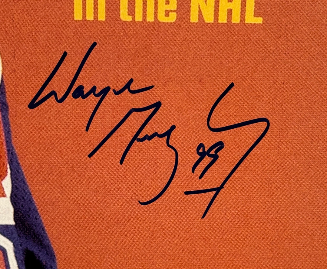 Wayne Gretzky signed 1981 Sports Ill Oilers 16x20 Photo Framed- Gretzky Holo/COA