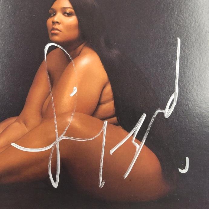 Lizzo signed Cuz I Love You Vinyl Album Cover Rap autograph (A) ~ Beckett BAS