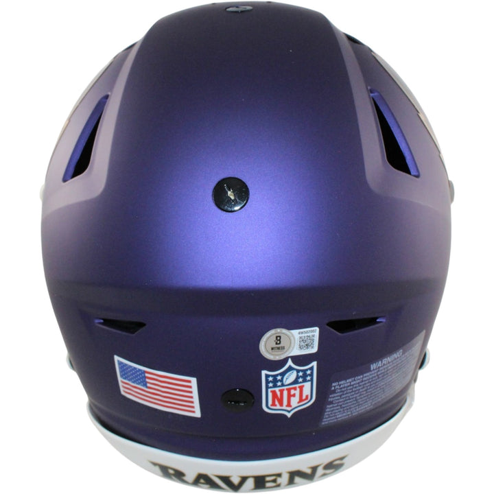 Derrick Henry Signed Baltimore Ravens 24 ALT SpeedFlex Helmet Beckett WIT 57931