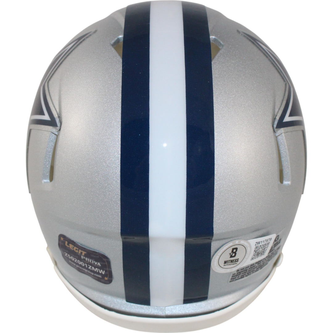 Danny White Autographed Dallas Cowboys Mini Helmet SB XII Champs Beckett 50800