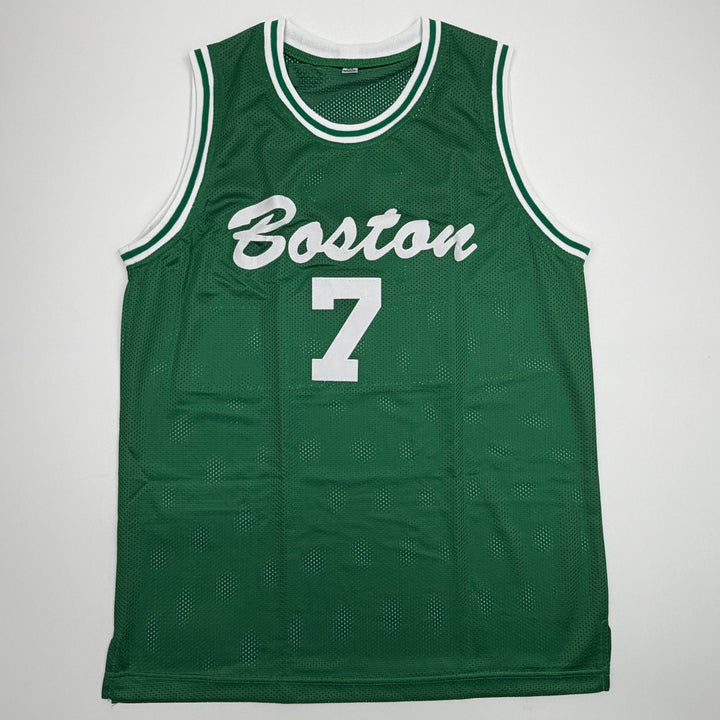 Autographed/Signed Jaylen Brown Boston Green City Edition Jersey Beckett BAS COA