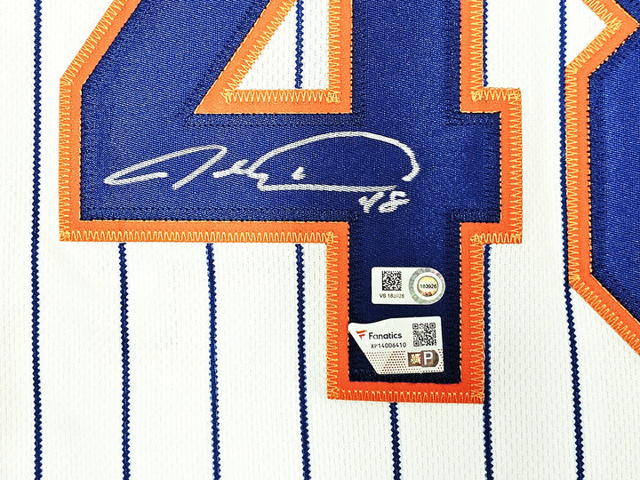 Mets Jacob deGrom Signed White Nike Authentic Jersey Size 44 Fanatics Holo