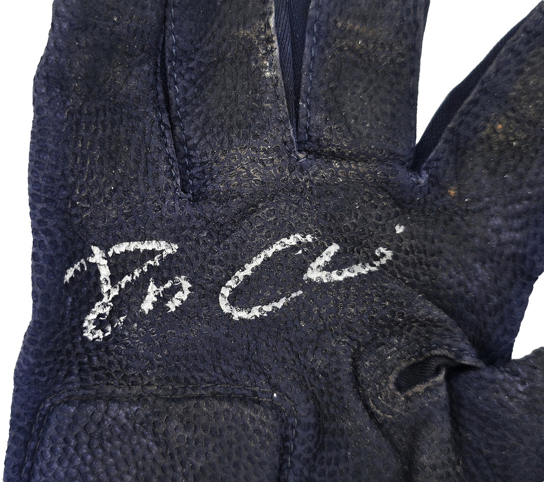 Robinson Cano Auto Pair of Game Used White Blue Nike Batting Gloves Yankees PSA