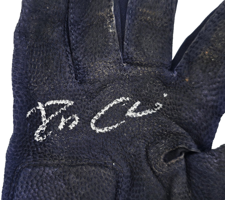 Robinson Cano Auto Pair of Game Used White Blue Nike Batting Gloves Yankees PSA