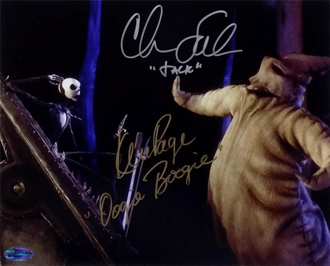 Chris Sarandon Ken Page Signed Nightmare Before Christmas 8x10 Photo OC Holo OC1