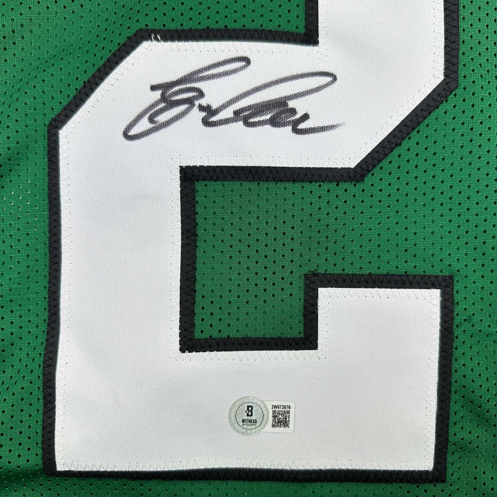 Autographed/Signed Eric Allen Philadelphia Kelly Green Jersey Beckett COA