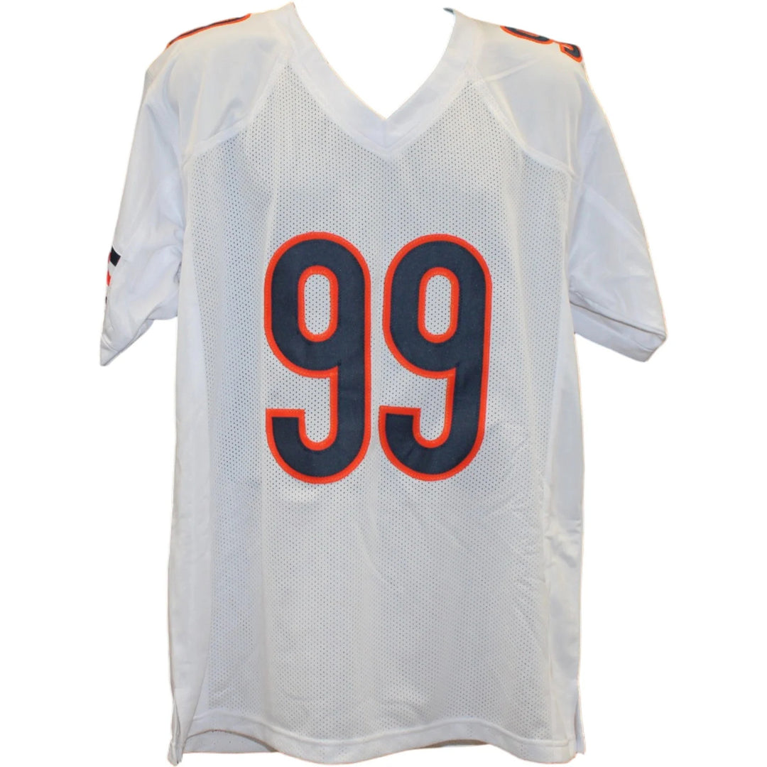 Dan Hampton Autographed Pro Style White Sz XL Jersey 2002 HOF Beckett WIT 58505
