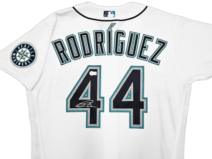 Mariners Julio Rodriguez Auto White Nike Authentic Collection Jersey 44 Beckett