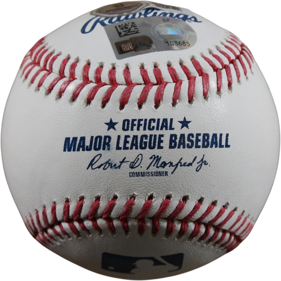 Randy Johnson Autographed/Signed Arizona Diamondbacks OML Baseball Beckett 56298