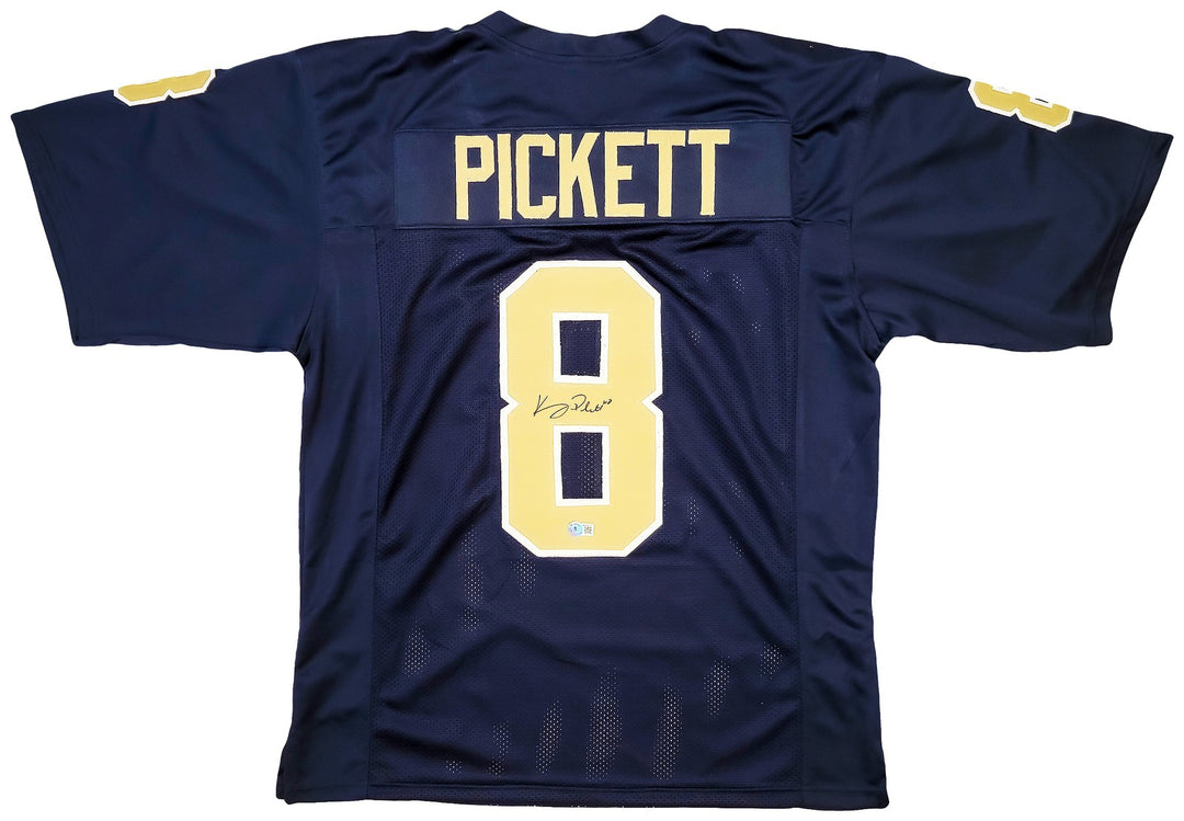 Pittsburgh Panthers Kenny Pickett Signed Navy Jersey Beckett