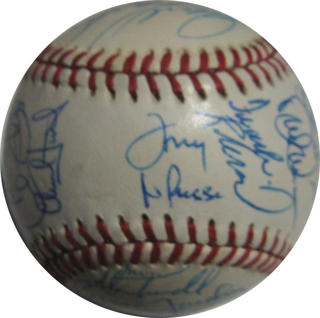 1990 AL ALL Star Team Signed Baseball McGwire Kirby Puckett Roger Clemens PSA