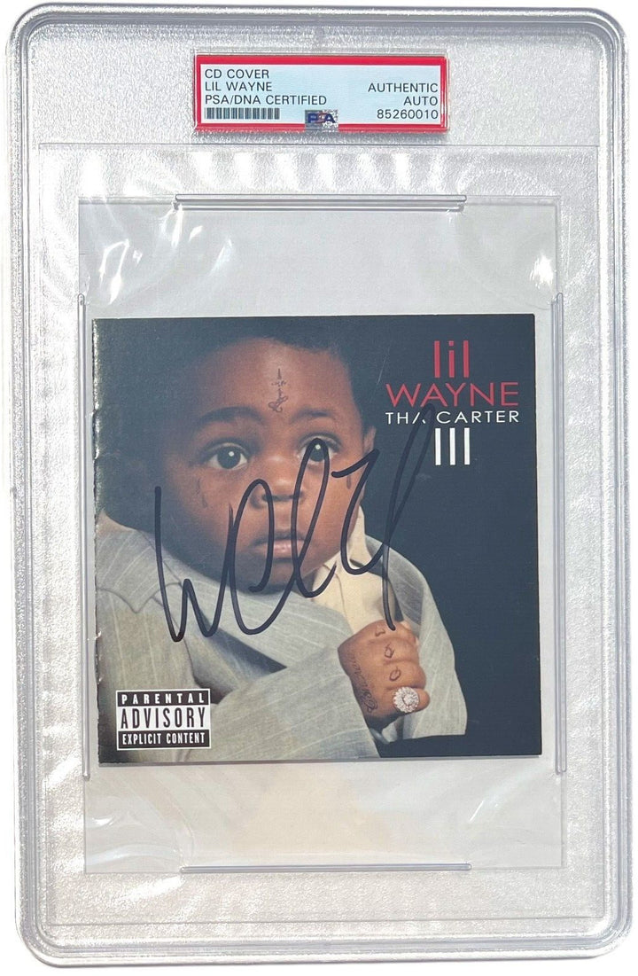 LIL WAYNE SIGNED AUTOGRAPHED THE THA CARTER 3 III CD COVER ALBUM WEEZY PSA/DNA