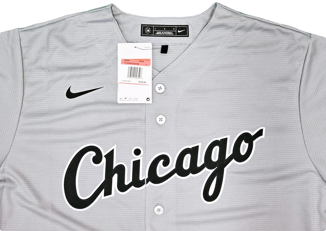 Chicago White Sox Bo Jackson Signed Gray Nike Jersey Size L Beckett Wit