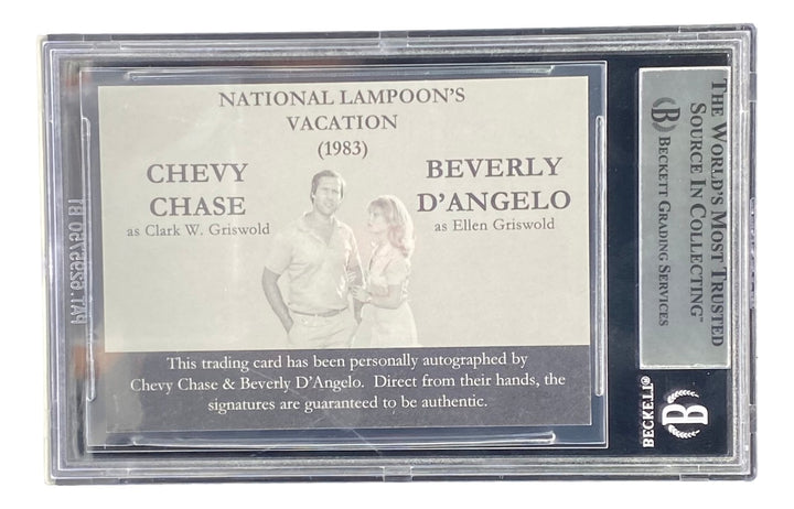 Chevy Chase D'Angelo Signed National Lampoons Trading Card Card BAS