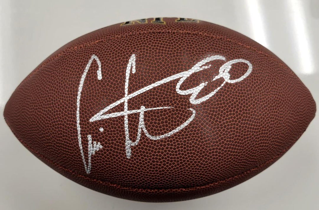 Cris Carter signed Wilson Super Grip NFL Football Vikings autograph Beckett BAS