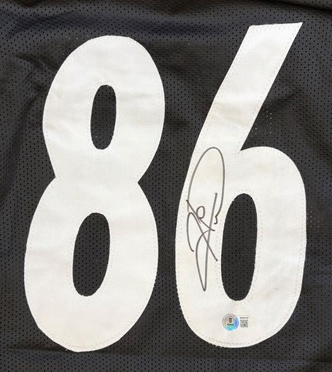 Hines Ward Pittsburgh Signed Black Football Jersey BAS