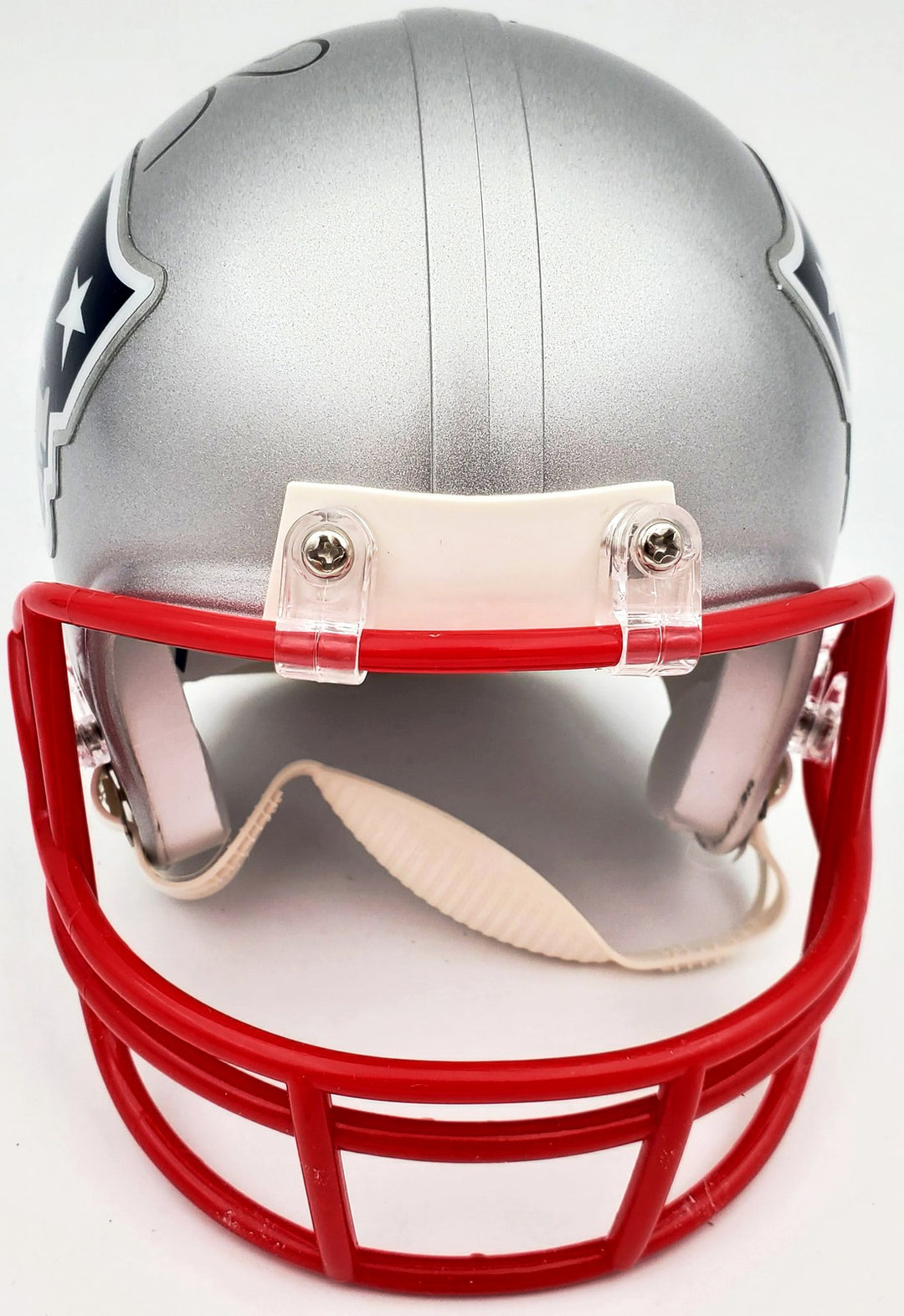 Deion Branch Autographed Signed New England Patriots Silver Mini Helmet Beckett