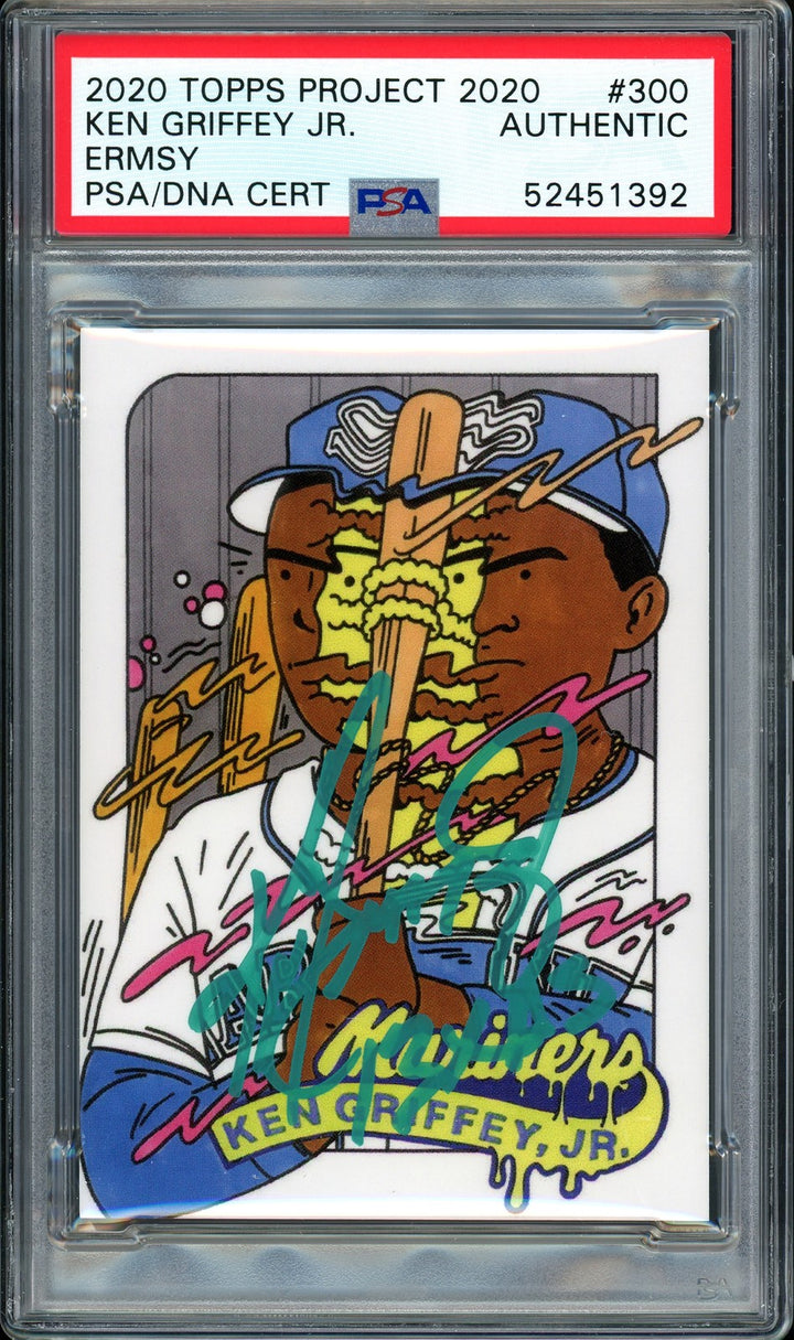 Ken Griffey Jr. Signed Topps Project 2020 Ermsy Card 300 13xAS #1/1 PSA/DNA