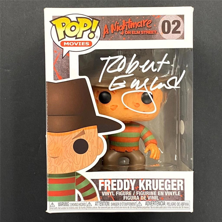 Robert Englund signed Freddy Krueger Nightmare Elm Street Funko Pop 2 auto ~ JSA
