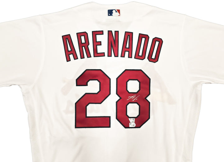 Cardinals Nolan Arenado Signed White Nike Collection Jersey Size 44 Fanatics MLB