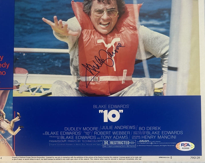 Dudley Moore Signed 11x14 Framed Photo Lobby Movie 10 Poster Rare Auto PSA COA