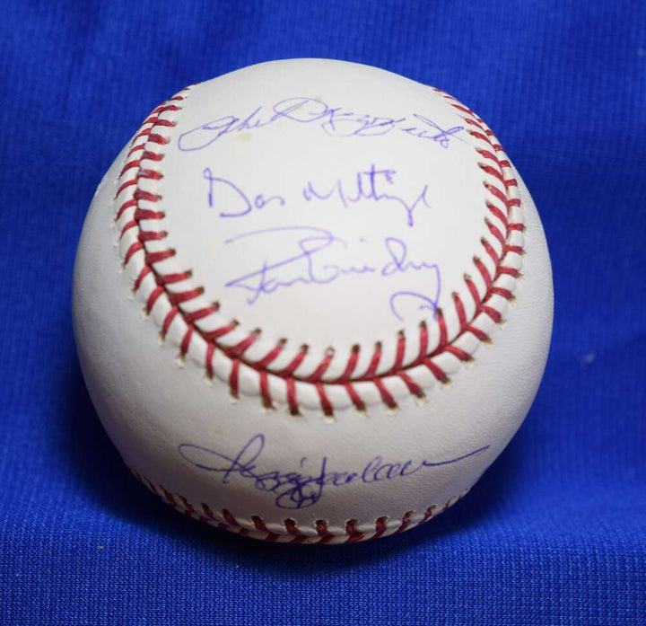 Jackson Berra Ford Mattingly Guidry Rizzuto Steiner Autograph ML BasebaLL
