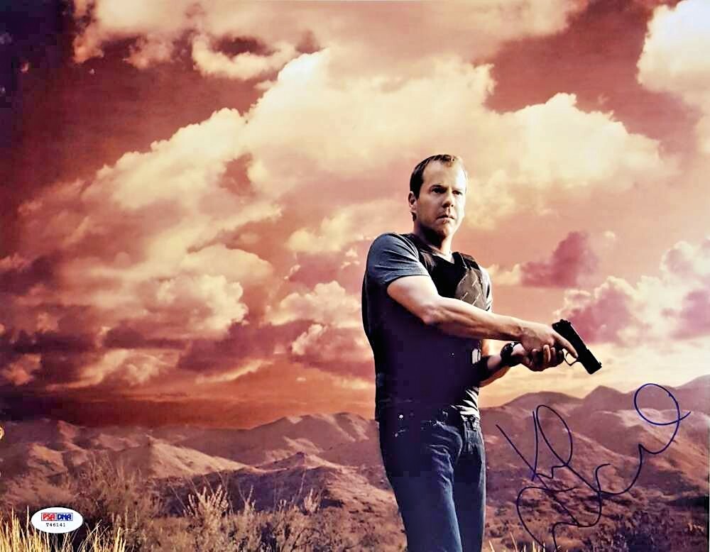 Kiefer Sutherland autograph 24 signed 11x14 Photo PSA/DNA COA Auto