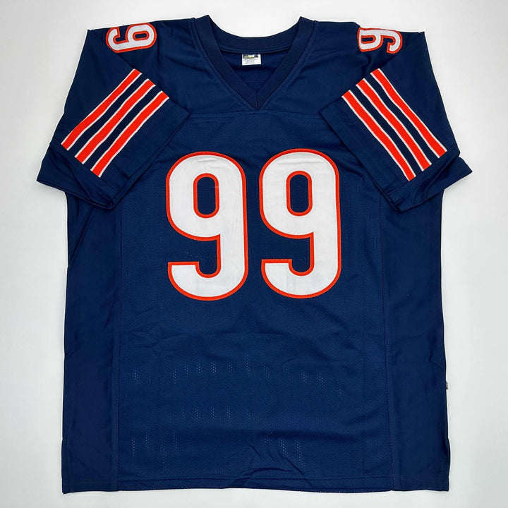 Facsimile Autographed Dan Hampton Chicago Blue Reprint Jersey Size Men's XL