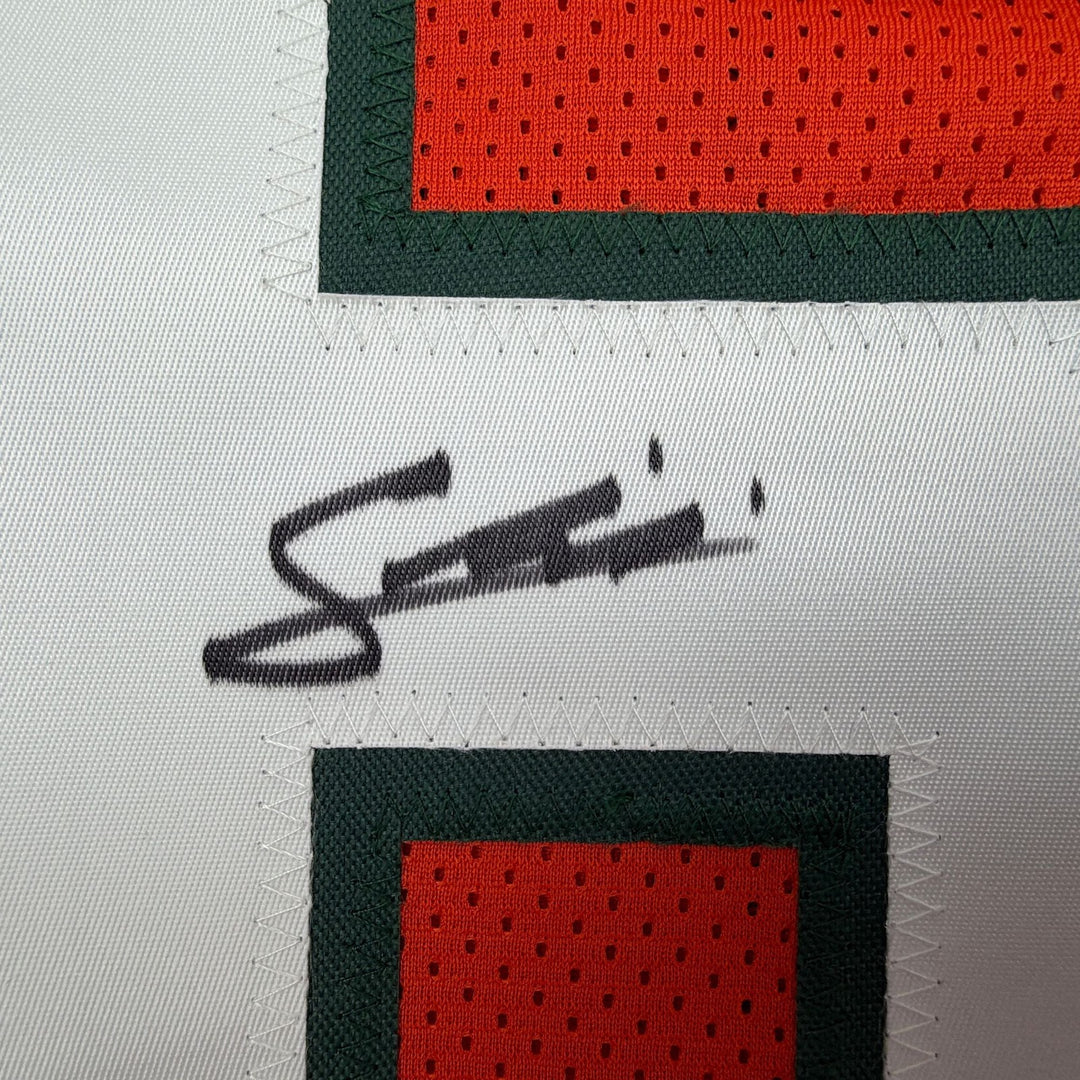 Autographed/Signed Francis Mauigoa Miami Orange College Jersey JSA COA