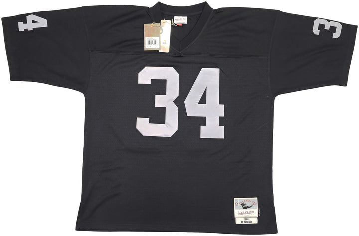 Raiders Bo Jackson Auto Black Authentic Mitchell Ness Throwback Jersey XXL BAS