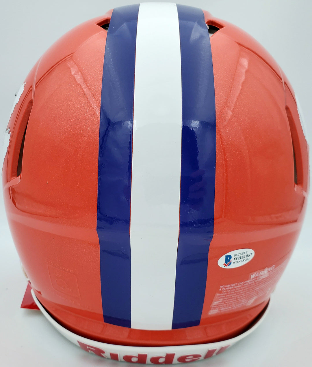 Travis Etienne Auto Clemson Tigers Orange Full Size Authentic Spd Helmet Beckett