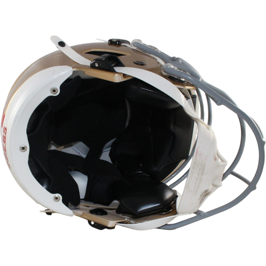Fred Warner Autographed San Francisco 49ers SpeedFlex TB Helmet Beckett 56482