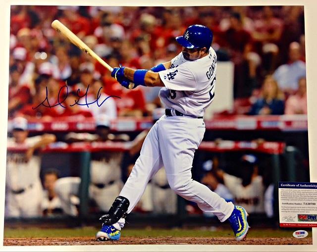 ADRIAN GONZALEZ Autograph DODGERS Signed 16x20 Photo PSA/DNA ITP Witness COA