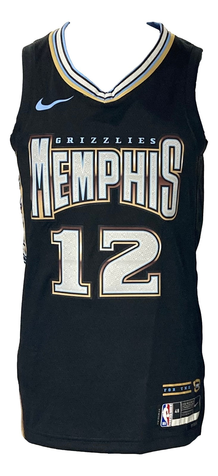 Ja Morant Signed Memphis Grizzlies Black Nike Swingman LG Jersey BAS