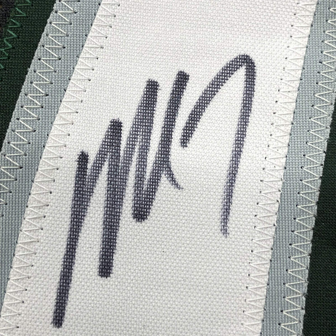 FRAMED Autographed/Signed MICHAEL VICK 33x42 Philadelphia Black Jersey PSA COA