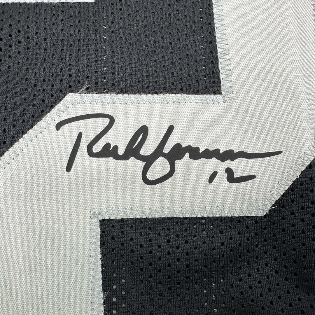 Facsimile Autographed Rich Gannon Oakland Las Vegas Black Reprint Jersey XL
