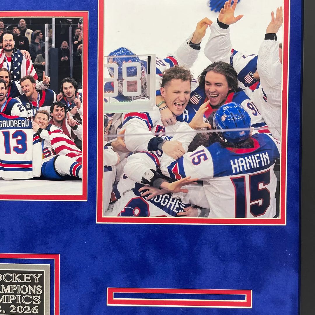 USA Men’s National Ice Hockey Team Custom Framed 3 Photo Display